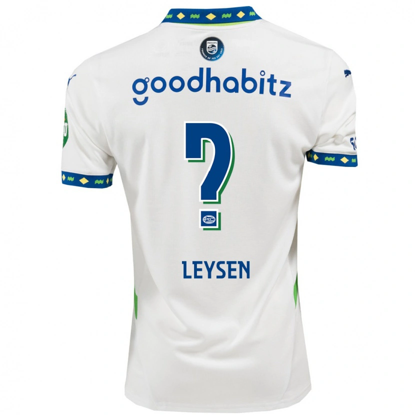 Danxen Kid Fedde Leysen #0 White Dark Blue Third Jersey 2024/25 T-Shirt