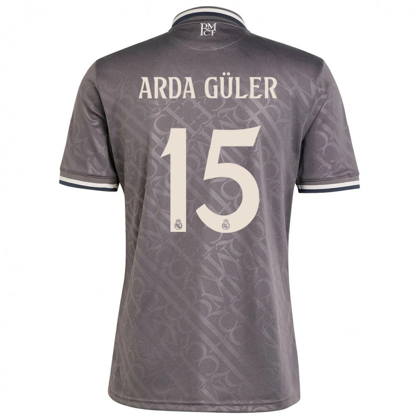 Danxen Kid Arda Güler #15 Charcoal Third Jersey 2024/25 T-Shirt