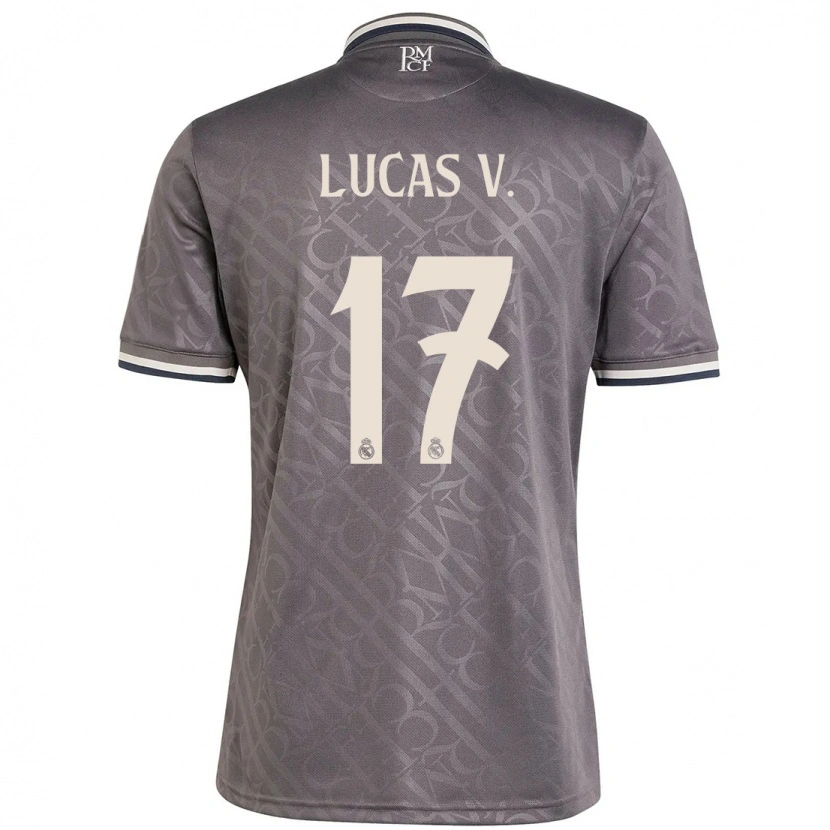 Danxen Kid Lucas Vázquez #17 Charcoal Third Jersey 2024/25 T-Shirt