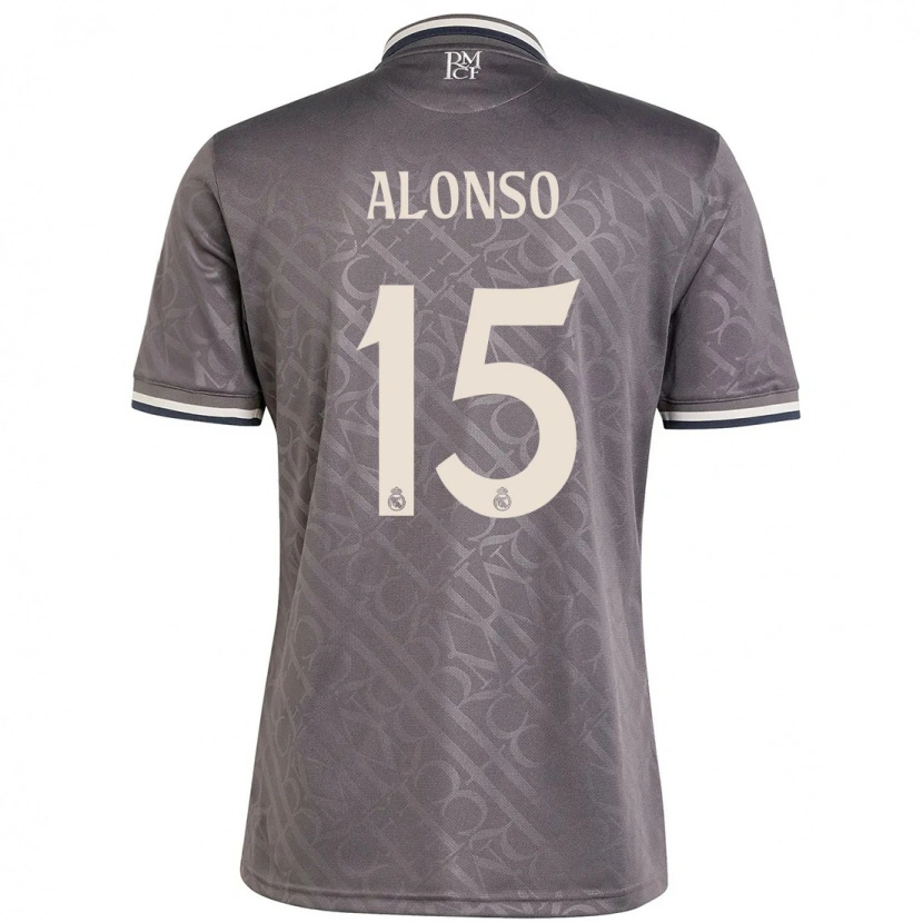 Danxen Kid Borja Alonso #15 Charcoal Third Jersey 2024/25 T-Shirt