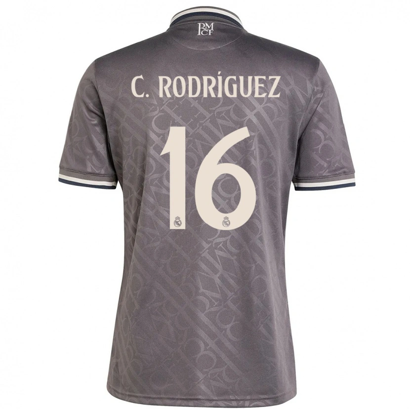 Danxen Kid Carlos Rodríguez #16 Charcoal Third Jersey 2024/25 T-Shirt