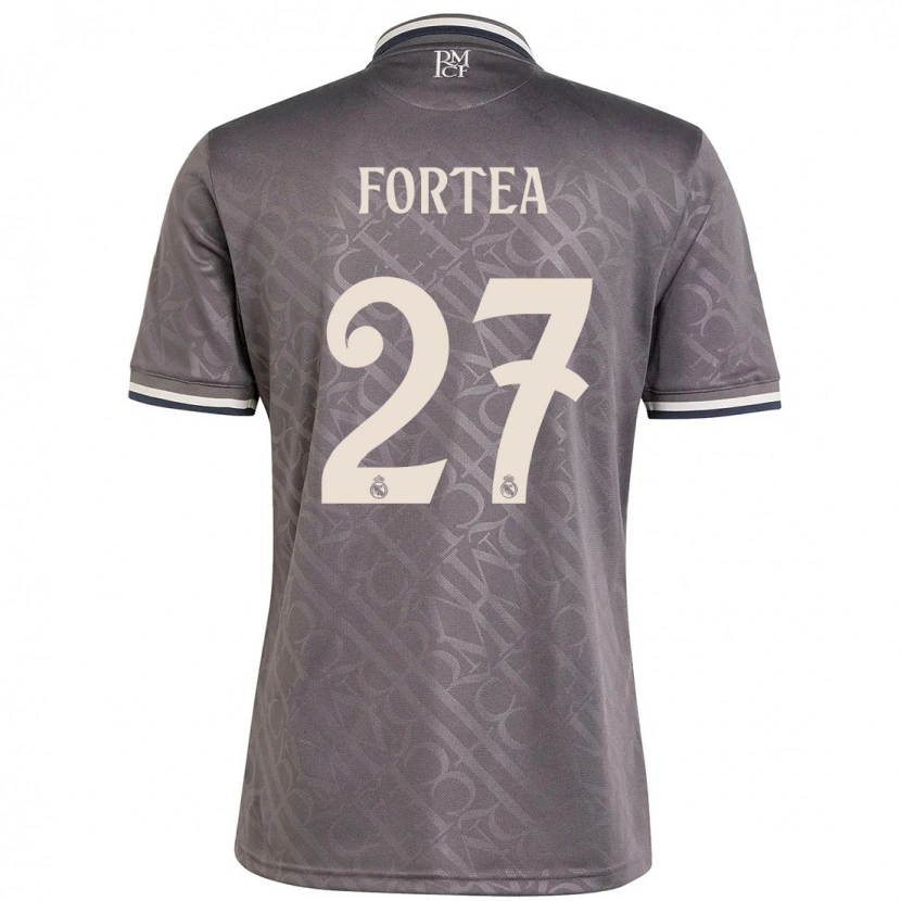 Danxen Kid Jesús Fortea #27 Charcoal Third Jersey 2024/25 T-Shirt