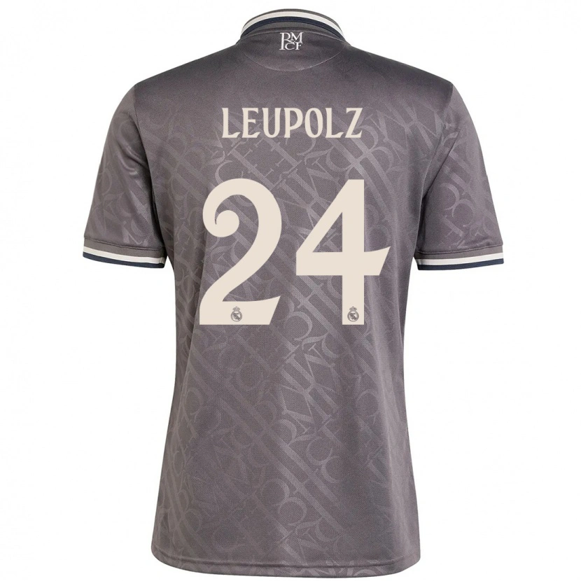 Danxen Kid Melanie Leupolz #24 Charcoal Third Jersey 2024/25 T-Shirt