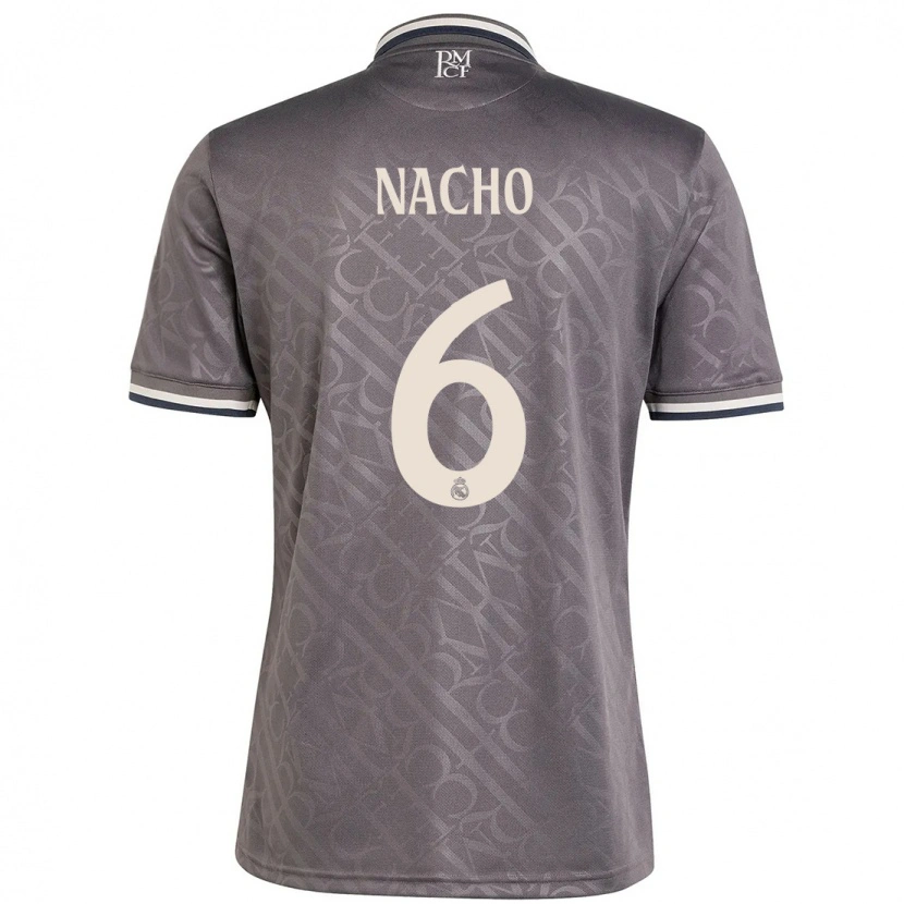 Danxen Kid Nacho Fernández #6 Charcoal Third Jersey 2024/25 T-Shirt