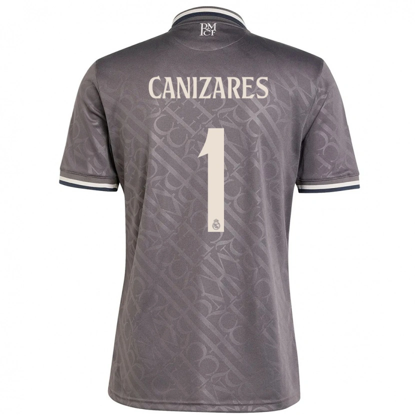 Danxen Kid Lucas Cañizares #1 Charcoal Third Jersey 2024/25 T-Shirt