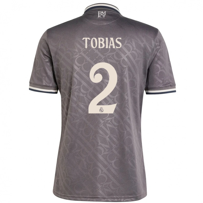 Danxen Kid Vinícius Tobias #2 Charcoal Third Jersey 2024/25 T-Shirt