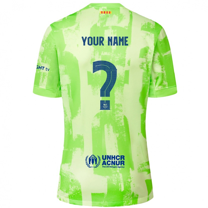 Danxen Kid Your Name #0 Lime Third Jersey 2024/25 T-Shirt