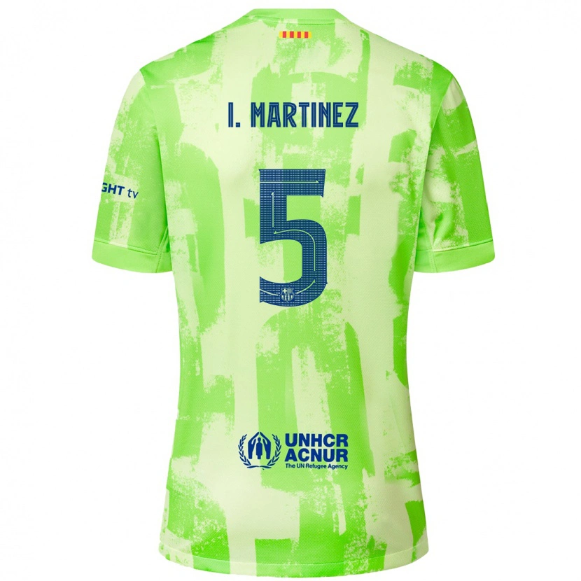 Danxen Kid Iñigo Martínez #5 Lime Third Jersey 2024/25 T-Shirt