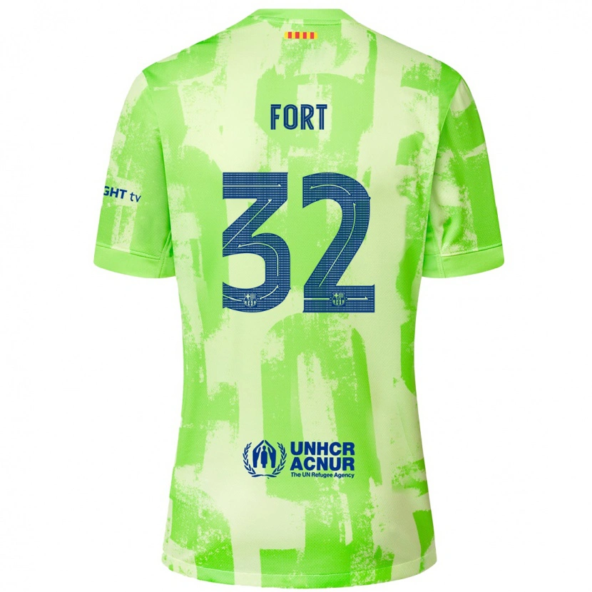 Danxen Kid Héctor Fort #32 Lime Third Jersey 2024/25 T-Shirt