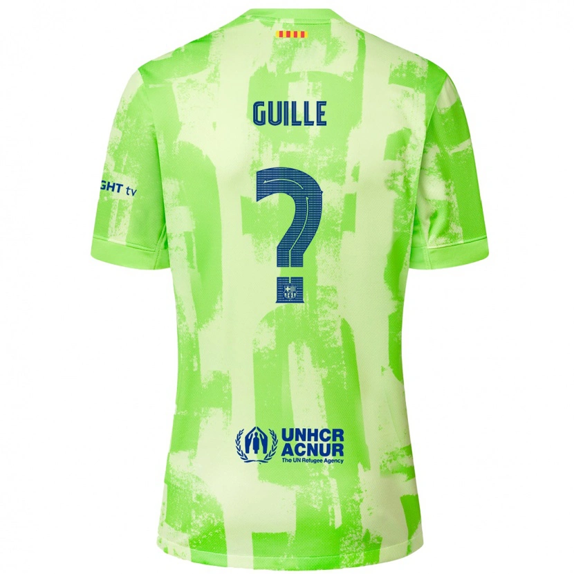 Danxen Kid Guille Fernández #0 Lime Third Jersey 2024/25 T-Shirt