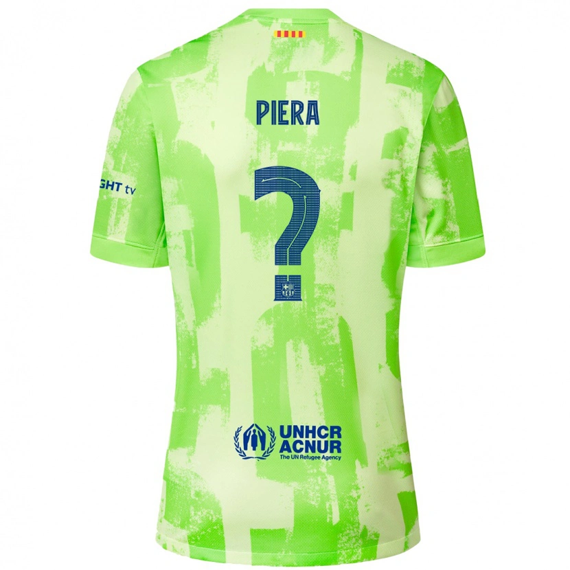 Danxen Kid Juan Piera #0 Lime Third Jersey 2024/25 T-Shirt