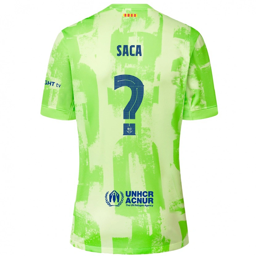 Danxen Kid Leo Saca #0 Lime Third Jersey 2024/25 T-Shirt