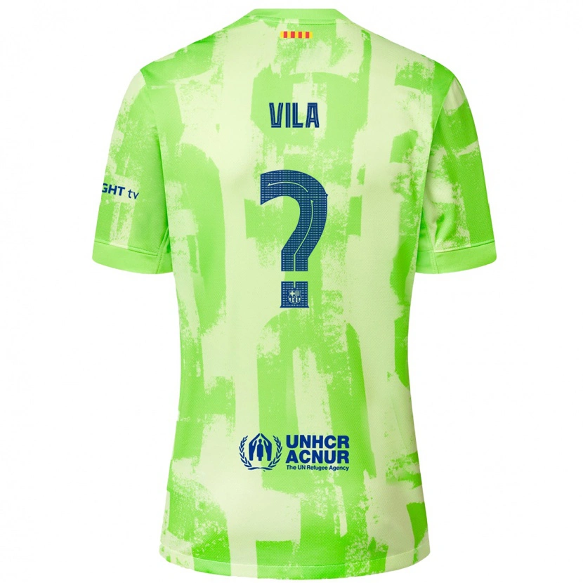 Danxen Kid Manu Vila #0 Lime Third Jersey 2024/25 T-Shirt