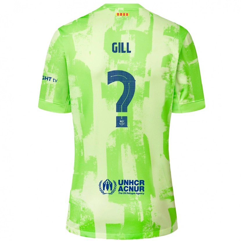 Danxen Kid Adrian Gill #0 Lime Third Jersey 2024/25 T-Shirt