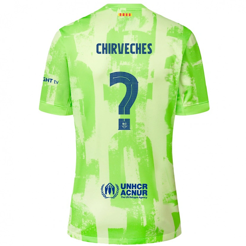 Danxen Kid Raúl Chirveches #0 Lime Third Jersey 2024/25 T-Shirt