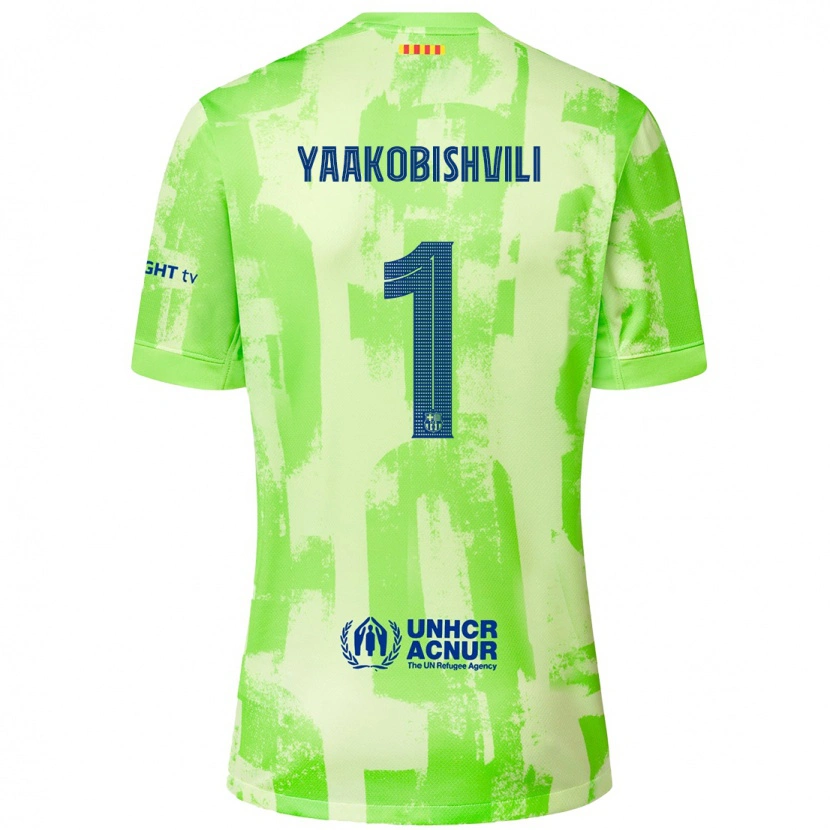 Danxen Kid Áron Yaakobishvili #1 Lime Third Jersey 2024/25 T-Shirt