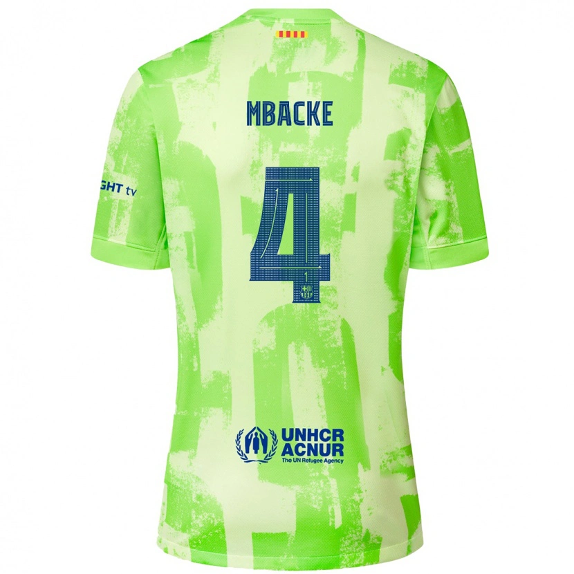 Danxen Kid Mamadou Mbacke #4 Lime Third Jersey 2024/25 T-Shirt