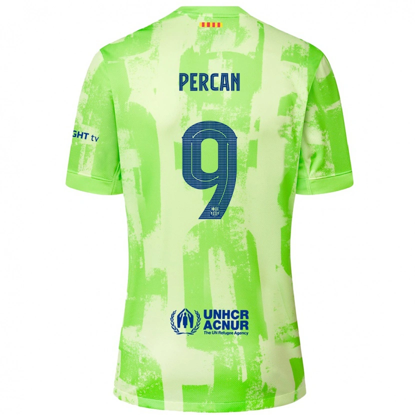 Danxen Kid Diego Percan #9 Lime Third Jersey 2024/25 T-Shirt