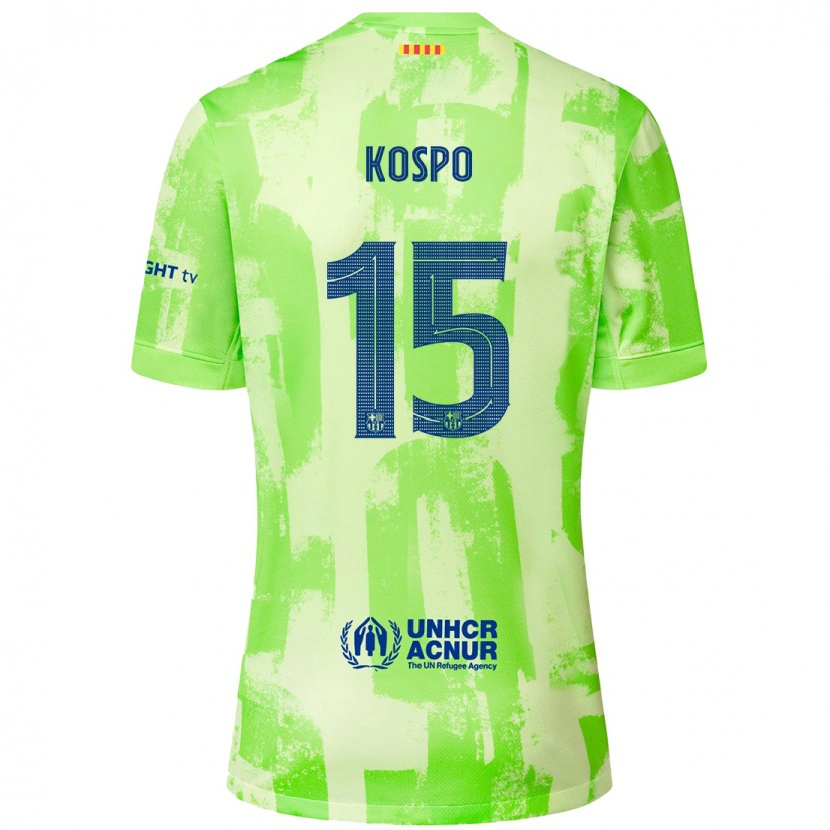 Danxen Kid Eman Kospo #15 Lime Third Jersey 2024/25 T-Shirt