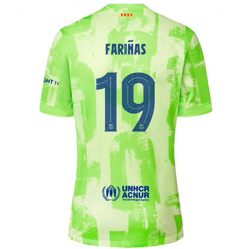 Danxen Kid Brian Fariñas #19 Lime Third Jersey 2024/25 T-Shirt