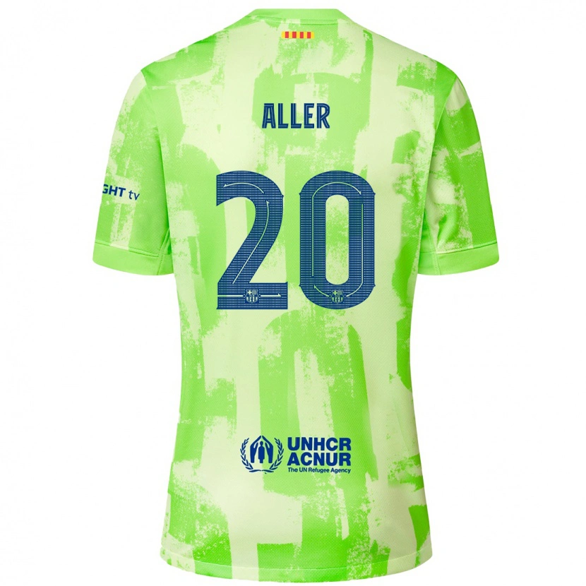 Danxen Kid Eder Aller #20 Lime Third Jersey 2024/25 T-Shirt