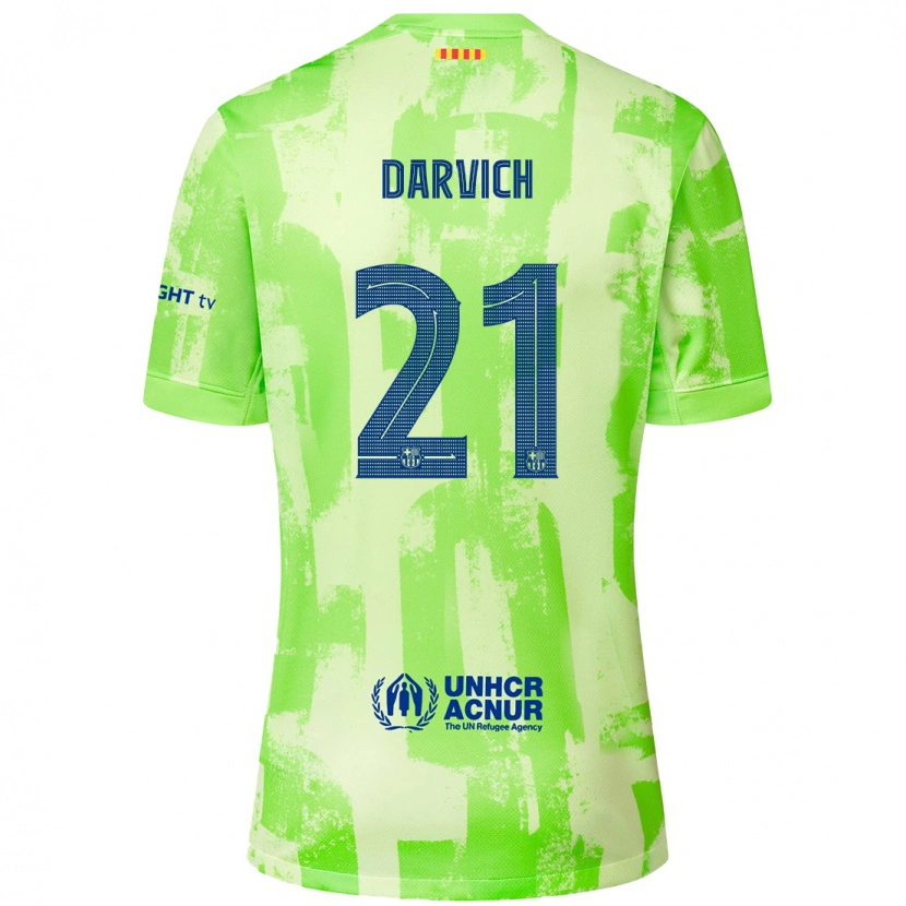 Danxen Kid Noah Darvich #21 Lime Third Jersey 2024/25 T-Shirt