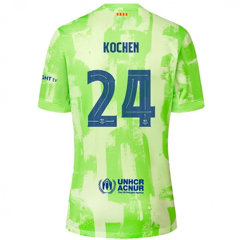 Danxen Kid Diego Kochen #24 Lime Third Jersey 2024/25 T-Shirt