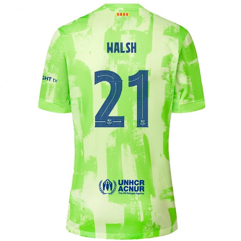 Danxen Kid Keira Walsh #21 Lime Third Jersey 2024/25 T-Shirt