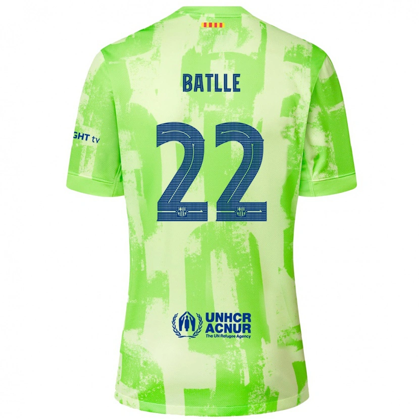 Danxen Kid Ona Batlle #22 Lime Third Jersey 2024/25 T-Shirt