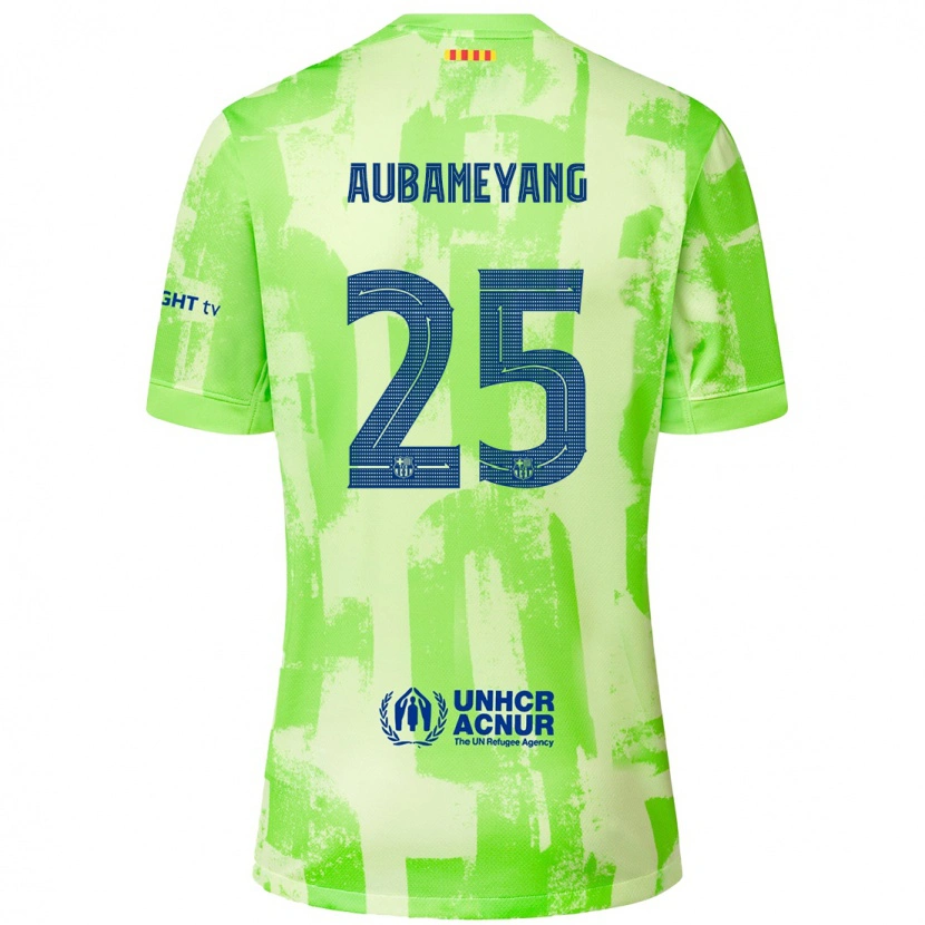 Danxen Kid Pierre Emerick Aubameyang #25 Lime Third Jersey 2024/25 T-Shirt