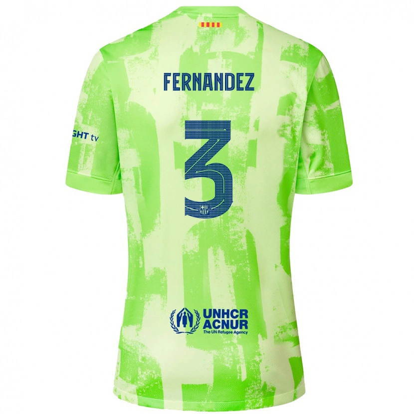 Danxen Kid Jana Fernandez #3 Lime Third Jersey 2024/25 T-Shirt