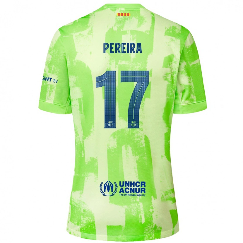 Danxen Kid Andrea Pereira #17 Lime Third Jersey 2024/25 T-Shirt