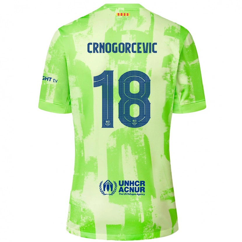 Danxen Kid Ana-Maria Crnogorcevic #18 Lime Third Jersey 2024/25 T-Shirt