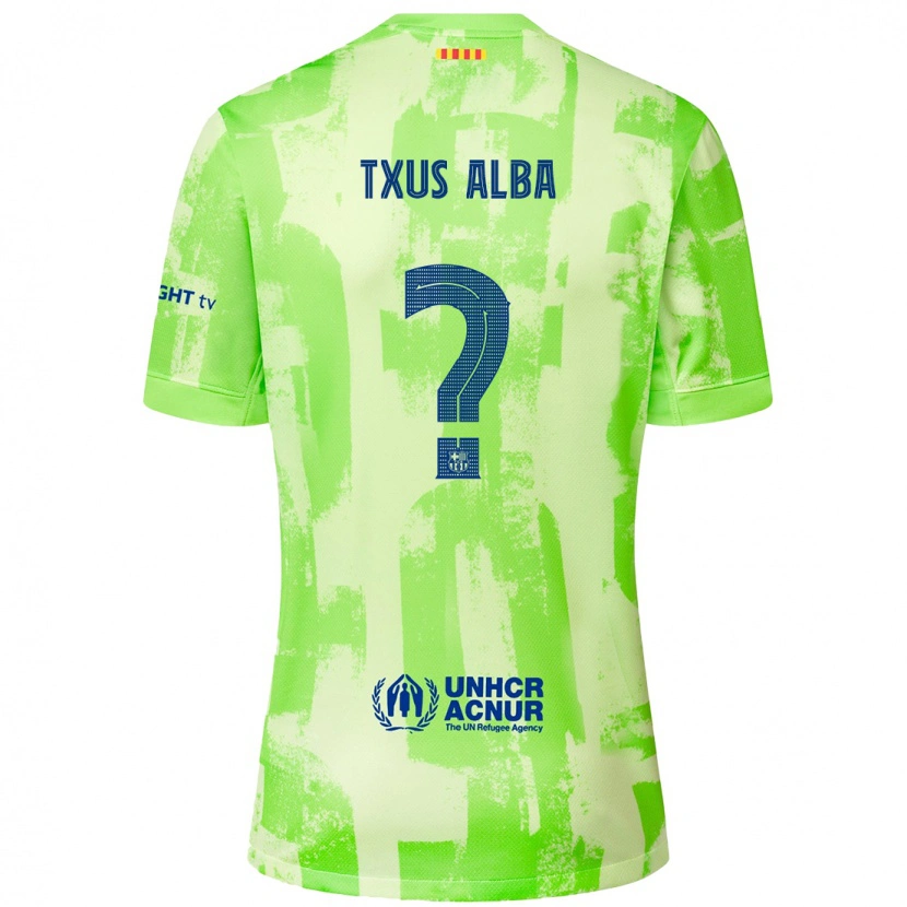 Danxen Kid Txus Alba #0 Lime Third Jersey 2024/25 T-Shirt