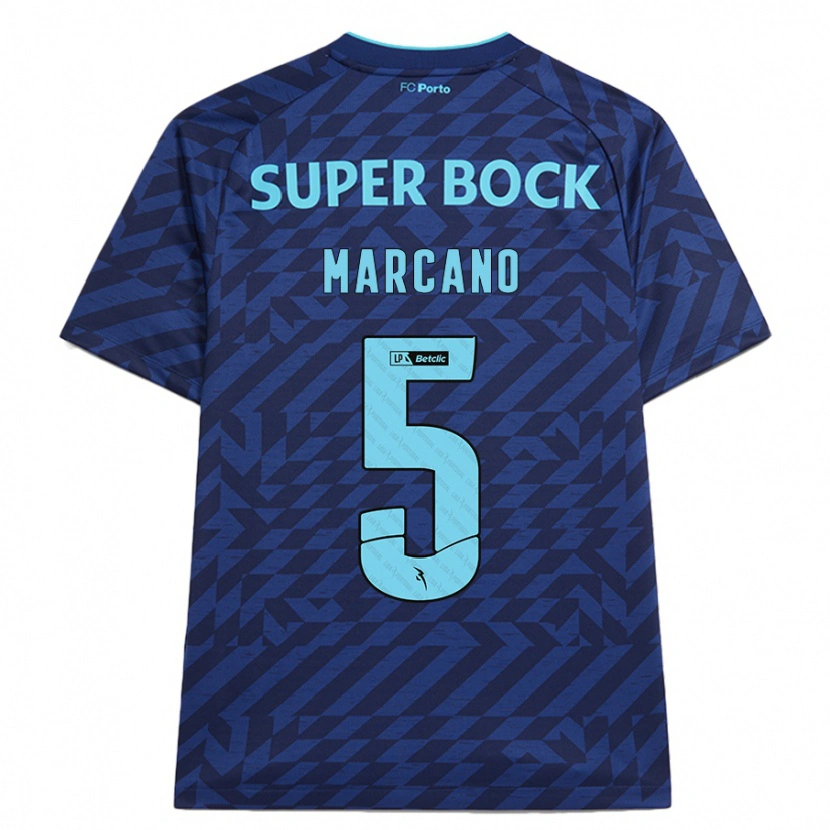 Danxen Kid Iván Marcano #5 Navy Blue Third Jersey 2024/25 T-Shirt