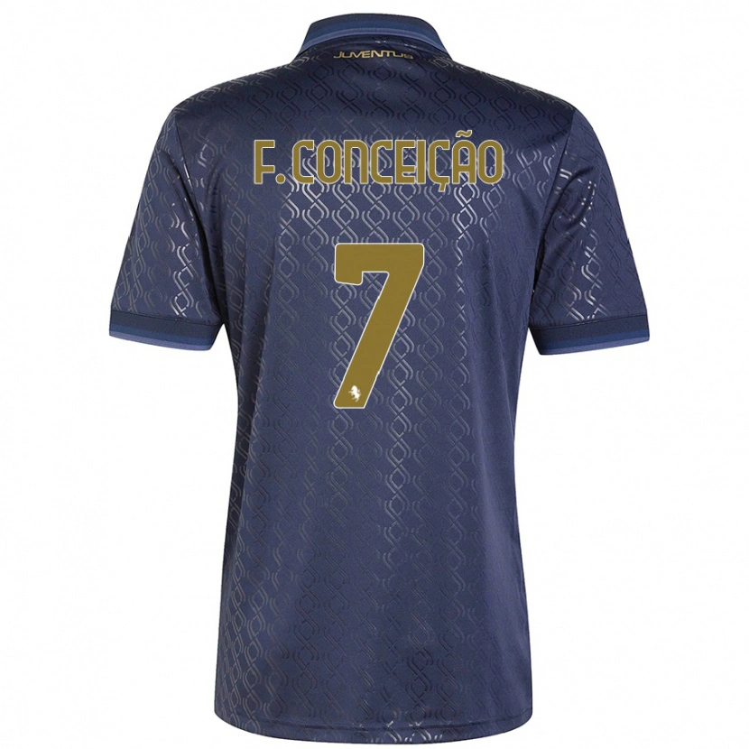 Danxen Kid Francisco Conceição #7 Navy Blue Third Jersey 2024/25 T-Shirt