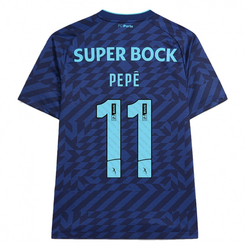 Danxen Kid Pepê #11 Navy Blue Third Jersey 2024/25 T-Shirt