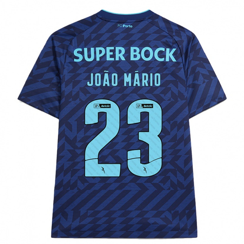 Danxen Kid João Mário #23 Navy Blue Third Jersey 2024/25 T-Shirt