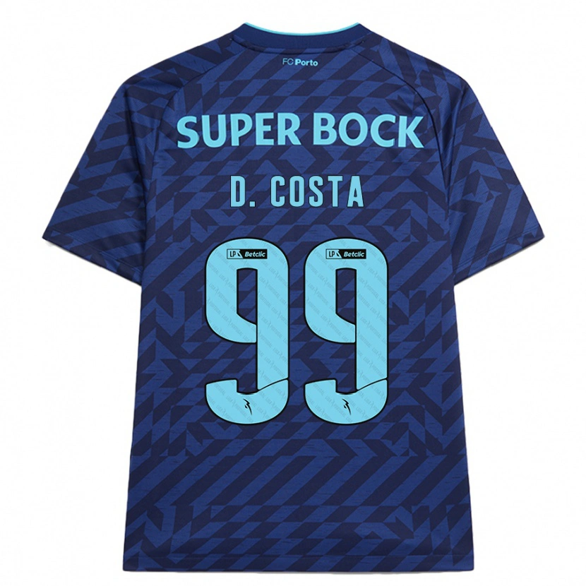 Danxen Kid Diogo Costa #99 Navy Blue Third Jersey 2024/25 T-Shirt