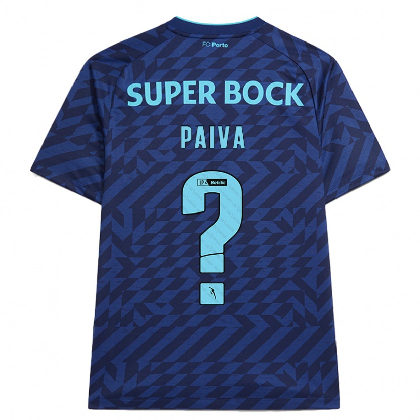 Danxen Kid Gonçalo Paiva #0 Navy Blue Third Jersey 2024/25 T-Shirt