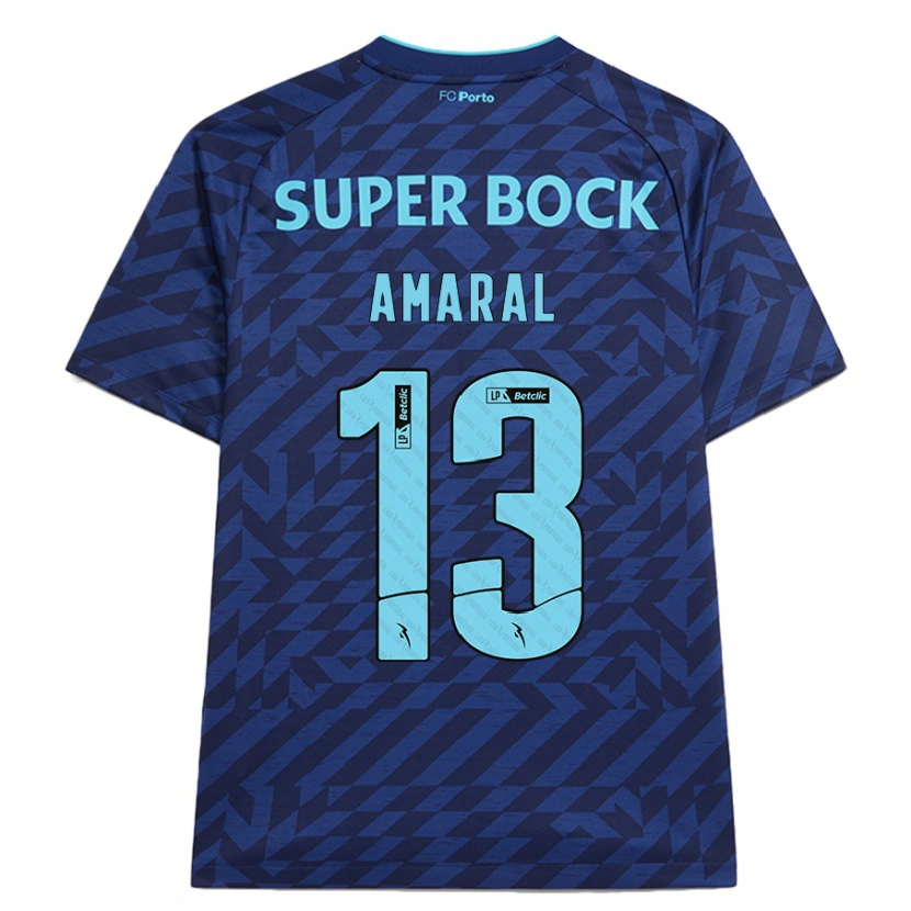 Danxen Kid Fábio Amaral #13 Navy Blue Third Jersey 2024/25 T-Shirt