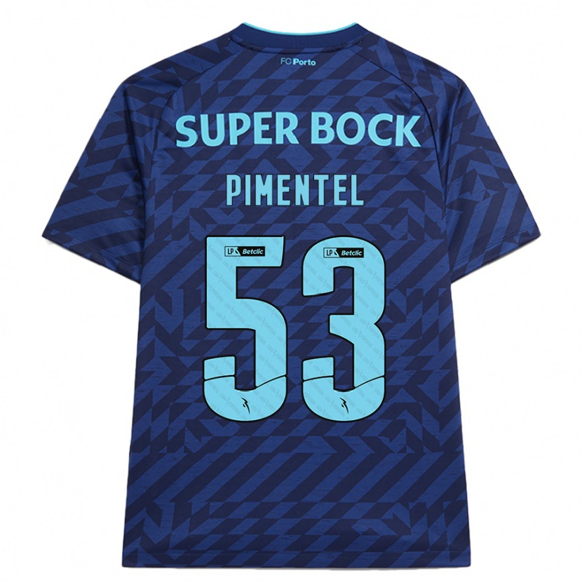 Danxen Kid Eric Pimentel #53 Navy Blue Third Jersey 2024/25 T-Shirt