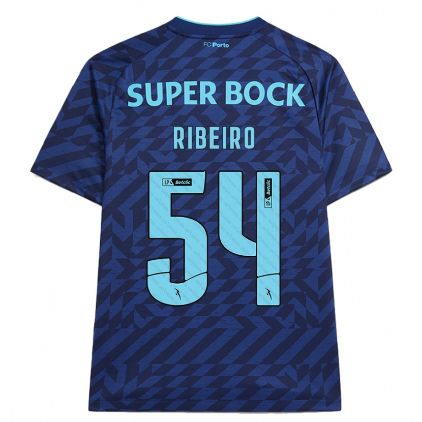 Danxen Kid António Ribeiro #54 Navy Blue Third Jersey 2024/25 T-Shirt