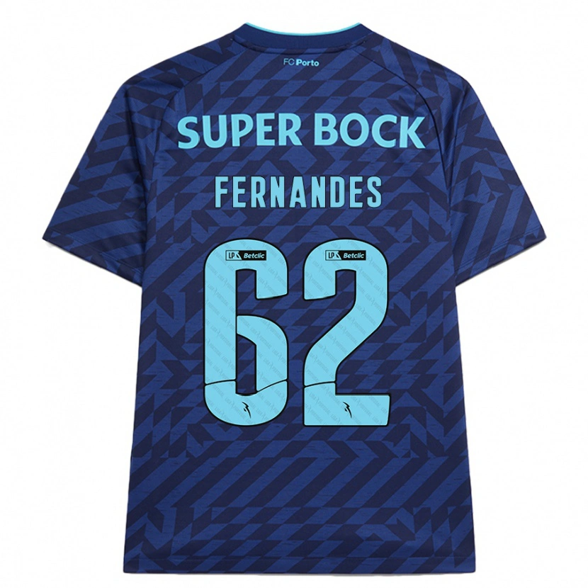 Danxen Kid Rodrigo Fernandes #62 Navy Blue Third Jersey 2024/25 T-Shirt