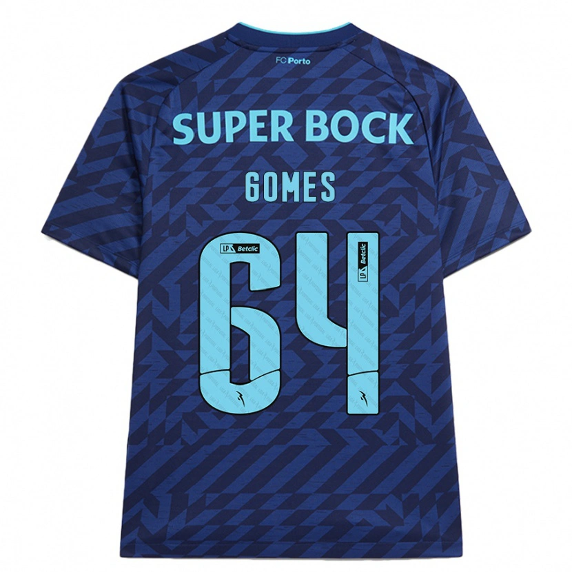 Danxen Kid Luís Gomes #64 Navy Blue Third Jersey 2024/25 T-Shirt