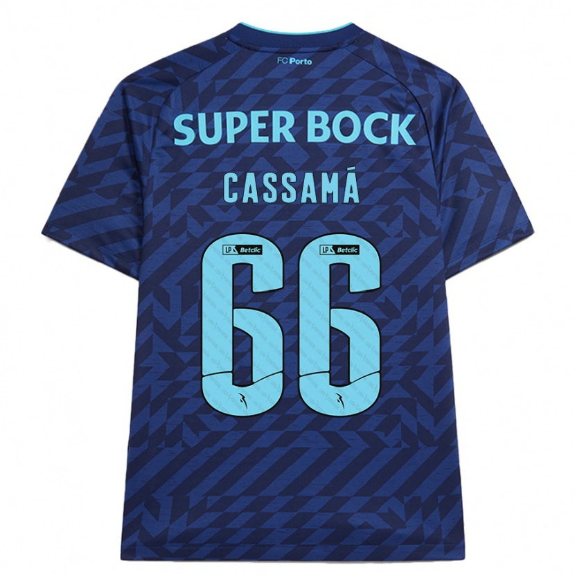 Danxen Kid Adramane Cassamá #66 Navy Blue Third Jersey 2024/25 T-Shirt