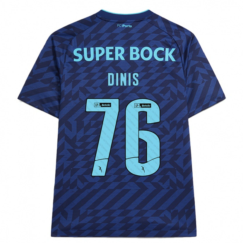 Danxen Kid Dinis #76 Navy Blue Third Jersey 2024/25 T-Shirt