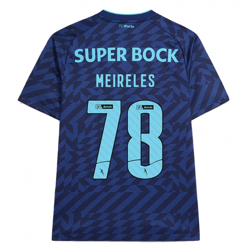 Danxen Kid Jorge Meireles #78 Navy Blue Third Jersey 2024/25 T-Shirt