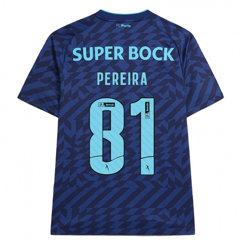 Danxen Kid Martim Pereira #81 Navy Blue Third Jersey 2024/25 T-Shirt