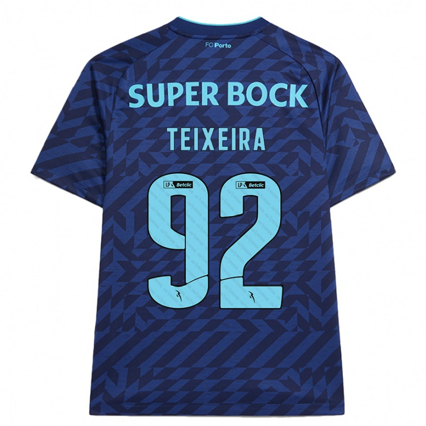 Danxen Kid João Teixeira #92 Navy Blue Third Jersey 2024/25 T-Shirt